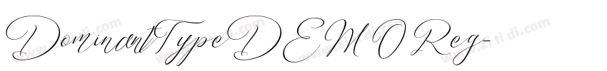 DominantTypeDEMO Reg字体转换